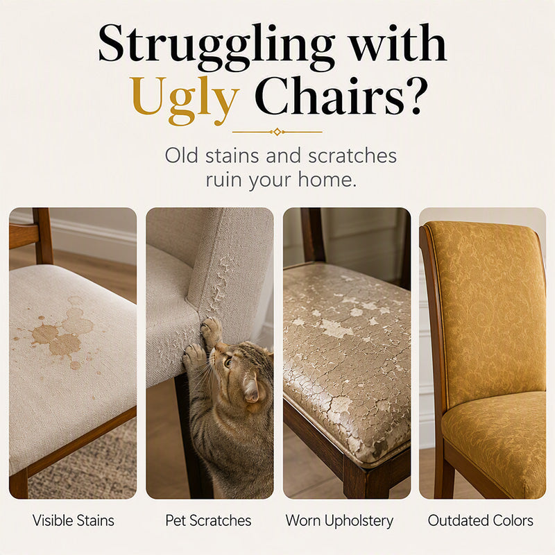 📢📢BUY 3 GET 2 FREE  !! ⏰ Washable Stretch Chair Cover – Snug fit, durable & easy‑clean ✨