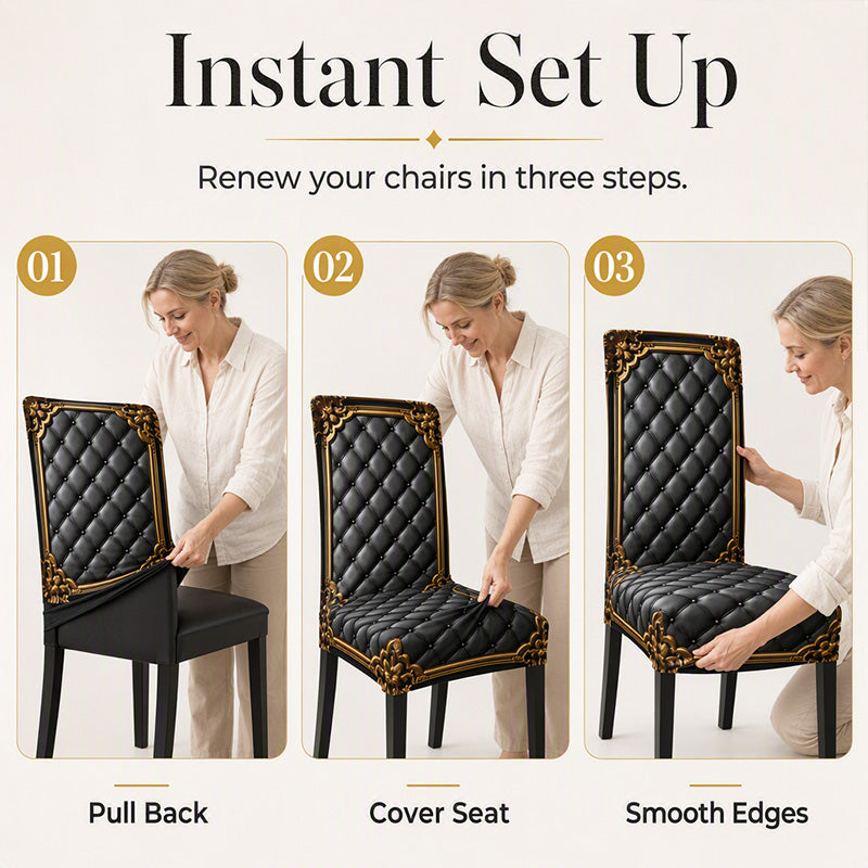 📢📢BUY 3 GET 2 FREE  !! ⏰ Washable Stretch Chair Cover – Snug fit, durable & easy‑clean ✨