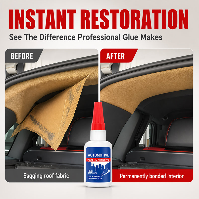 🚗 Car Interior Adhesive – Fix Sagging Headliners & Peeling Leather Fast 🔧