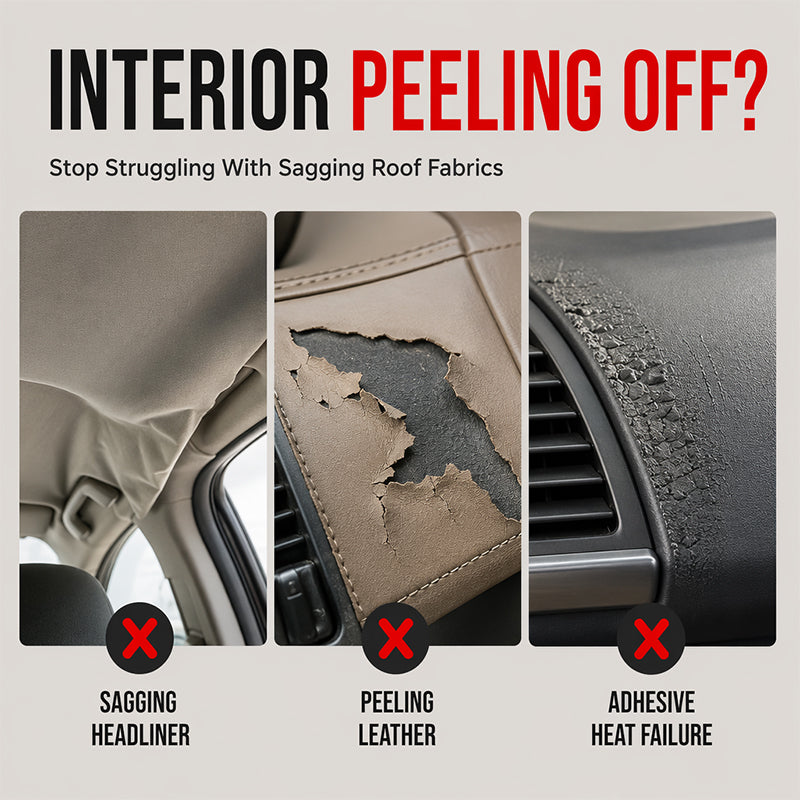 🚗 Car Interior Adhesive – Fix Sagging Headliners & Peeling Leather Fast 🔧