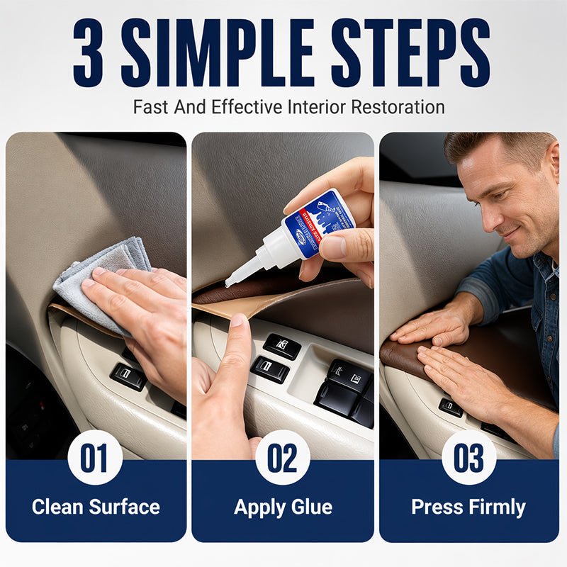 🚗 Car Interior Adhesive – Fix Sagging Headliners & Peeling Leather Fast 🔧
