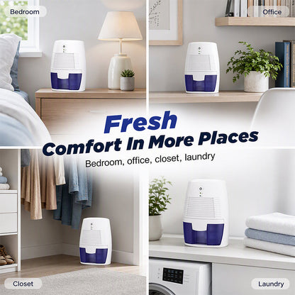 🌫️50% OFF NOW! Portable Mini Dehumidifier for Home‑ Quiet Compact Moisture Absorber, One‑Button Small Dehumidifier for Bedroom, Closet & RV Damp Removal