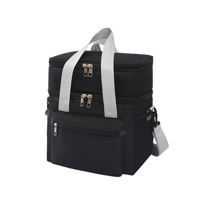 Double Layer Insulated Lunch Bag