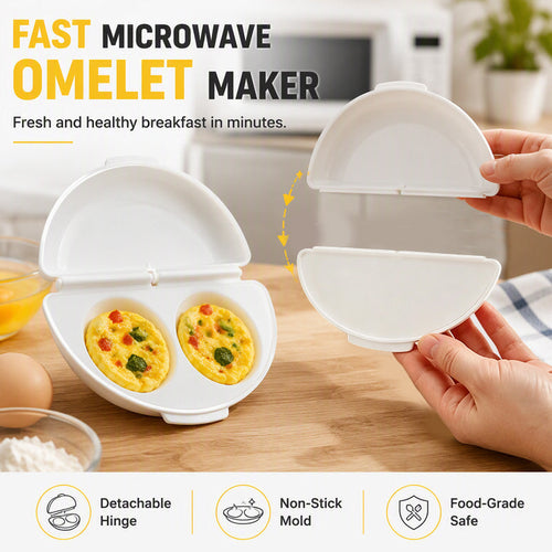 🥳2026 HOT SALE🥳💞2-in-1 Omelet Maker & Egg Cup Cooker