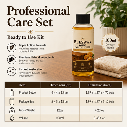 Natural Beeswax Wood Care Oil