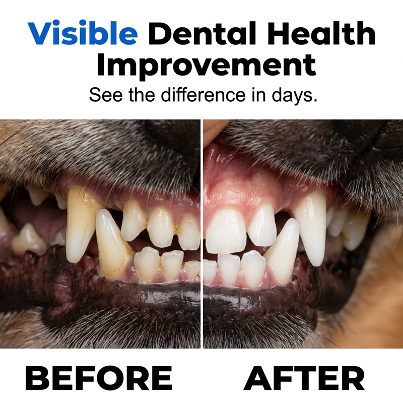 🐾50% OFF NOW! Gentle Pet Dental Cleaning Spray‑ Vet‑Formulated Tartar Remover Spray for Dogs & Cats, Safe Oral Care Solution to Eliminate Bad Breath & Reduce Plaque