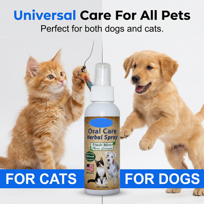 🐾50% OFF NOW! Gentle Pet Dental Cleaning Spray‑ Vet‑Formulated Tartar Remover Spray for Dogs & Cats, Safe Oral Care Solution to Eliminate Bad Breath & Reduce Plaque