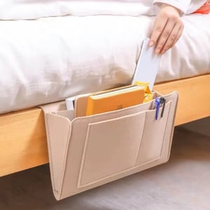 🥳HOT SALE🥳🛏️50% OFF NOW! Bedside Hanging Storage Bag‑Multi‑Pocket Bed Caddy Organizer