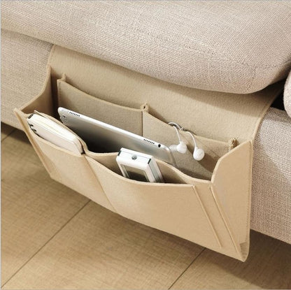 🥳HOT SALE🥳🛏️50% OFF NOW! Bedside Hanging Storage Bag‑Multi‑Pocket Bed Caddy Organizer