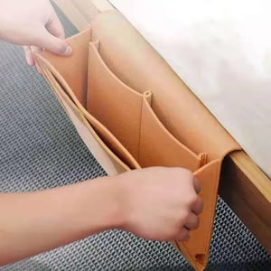 Organize Bedside Instantly! No-Tool Slide-In Storage Organizer