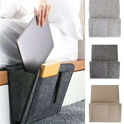 🥳HOT SALE🥳🛏️50% OFF NOW! Bedside Hanging Storage Bag‑Multi‑Pocket Bed Caddy Organizer
