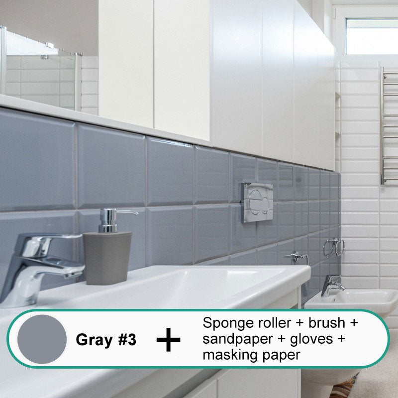Universal Water-Based Formula Anti-Peeling Tile Paint Set