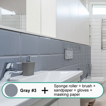 Universal Water-Based Formula Anti-Peeling Tile Paint Set