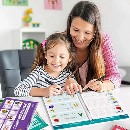 🔥 50% OFF!! ✍️ Magic Grooved Copybook Writing Practice Set – Reusable, Fun & Helps Improve Handwriting 📚✨