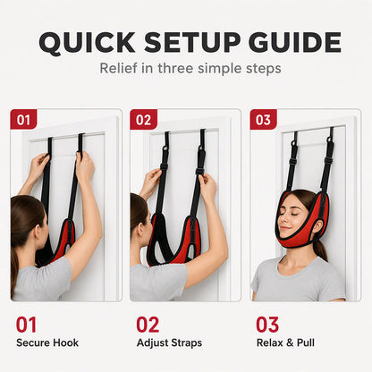 ⏳Limited-time 50% off⏰Over Door Cervical Traction Device for Neck Pain Relief💆