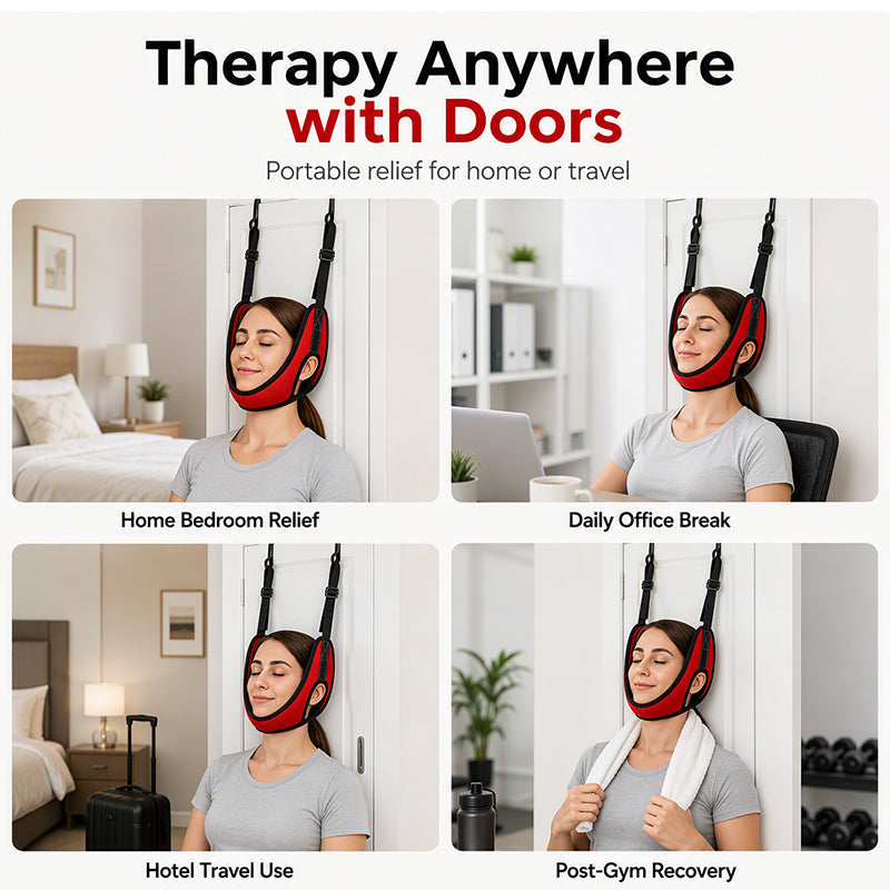 ⏳Limited-time 50% off⏰Over Door Cervical Traction Device for Neck Pain Relief💆