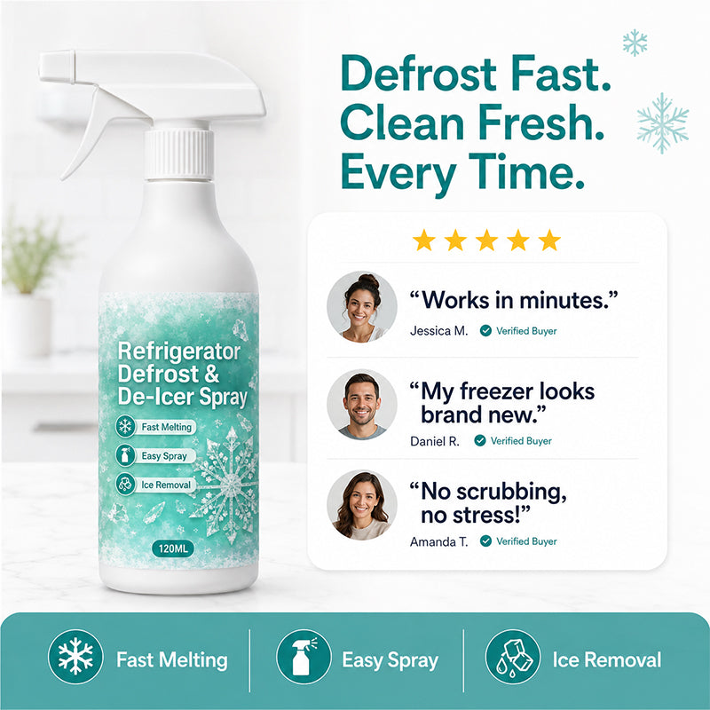 Fast Acting Refrigerator De-icer Spray