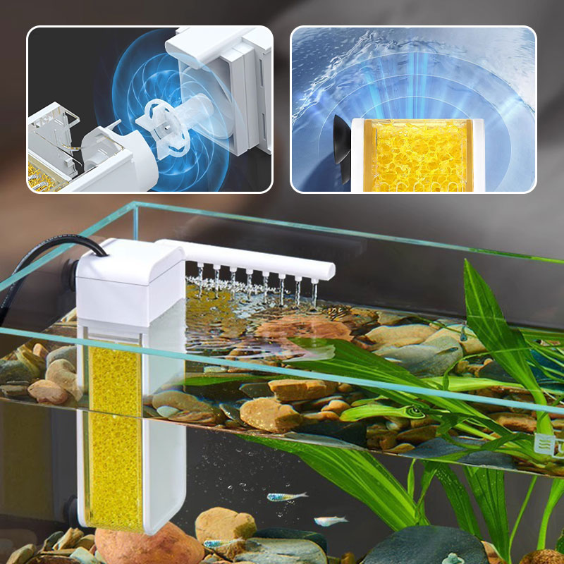 🐠LAST DAY｜50% OFF!! 💧 Multifunctional Mini Filter for Small Fish Tank 🫧