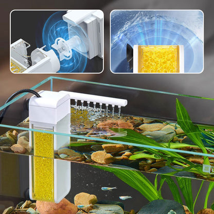 🐠LAST DAY｜50% OFF!! 💧 Multifunctional Mini Filter for Small Fish Tank 🫧