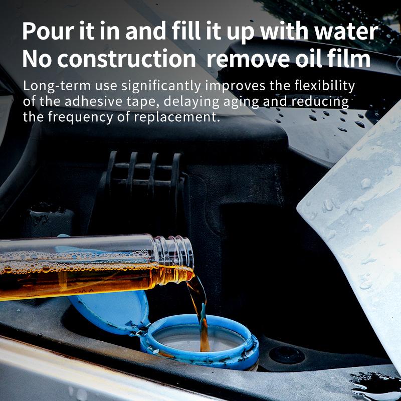 Adding windshield cleaner into washer reservoir