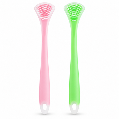 Clean Tongue Instantly! No-Gag 3-in-1 Silicone Scraper