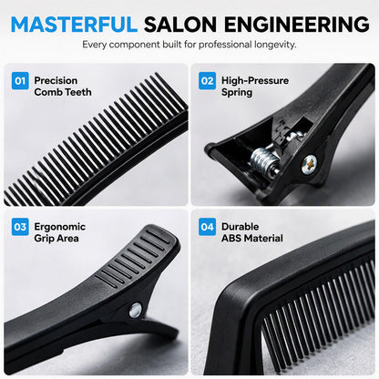 🥳2026 HOT SALE🥳💞50K+ SOLD! All-Professional Hair Sectioning Clips with Comb Teeth