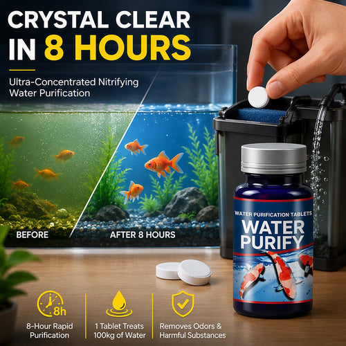 🥳HOT SALE🥳💞50K+ SOLD! Aquarium Tablets –50 tablets, nitrifying bacteria & clear water. Less maintenance – grab yours! ✅