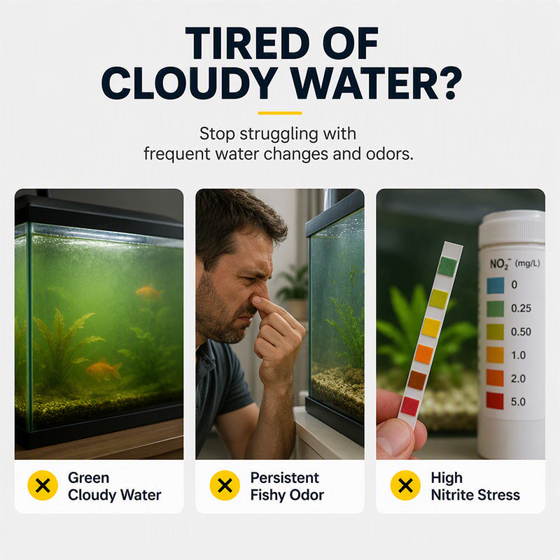 🥳HOT SALE🥳💞50K+ SOLD! Aquarium Tablets –50 tablets, nitrifying bacteria & clear water. Less maintenance – grab yours! ✅