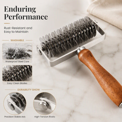 Stainless Steel Pizza Lattice Roller Cutter