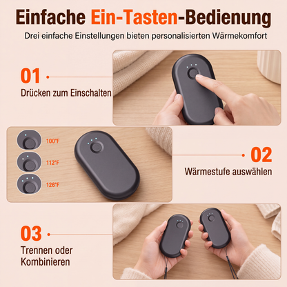 📢⏰Magnetic, Splittable 2-in-1 Rechargeable Hand Warmer – Mini Portable USB Electric Hand Warmer
