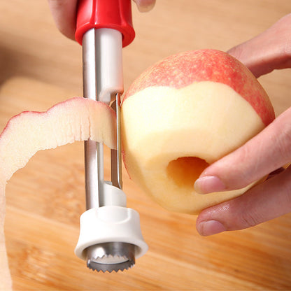 🍎 2-in-1 Fruit Corer & Peeler | Easy Prep Tool