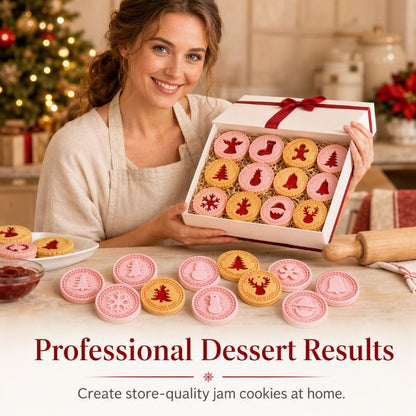 Festive Christmas Cookie Mold Set