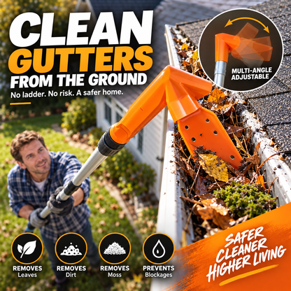 ✨ No-Climb Gutter Cleaning Tool