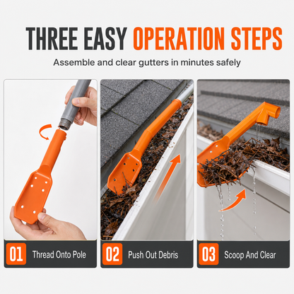 ✨ No-Climb Gutter Cleaning Tool