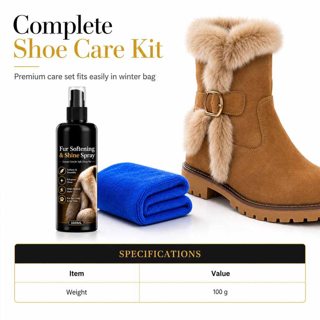 💕Buy 2 Get 1 Free🎁✨Anti-Static Fur Boot Care Spray 100ml