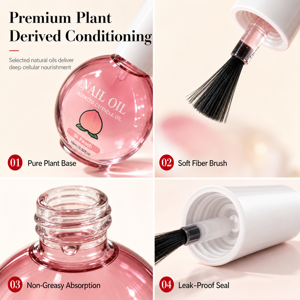 🥳 Hot Sale! 💞 Cuticle Care Oil—Deeply moisturizing, available in 6 scents, and comes with a precision brush. Get healthy, beautiful nails—hurry and grab yours now! ✅