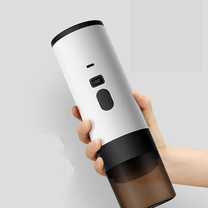 ⏳Time-Limited Special⏰ Portable Espresso Maker – digital display, Type-C rechargeable, 90ml tank & 120ml cup. Enjoy fresh hot coffee anywhere! 🛡️💪