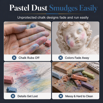 🎨 Fixative Spray for Pastel Art and Ornaments