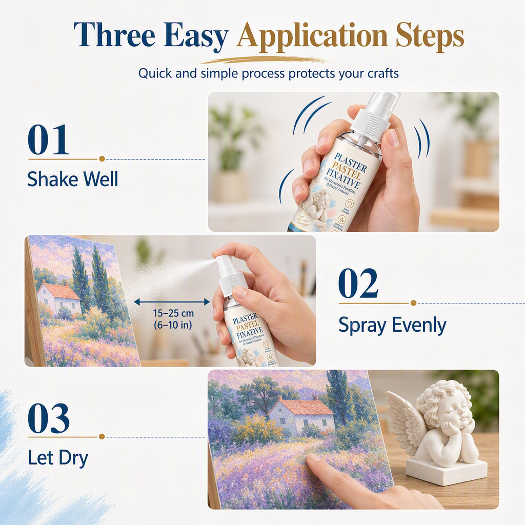 🎨 Fixative Spray for Pastel Art and Ornaments