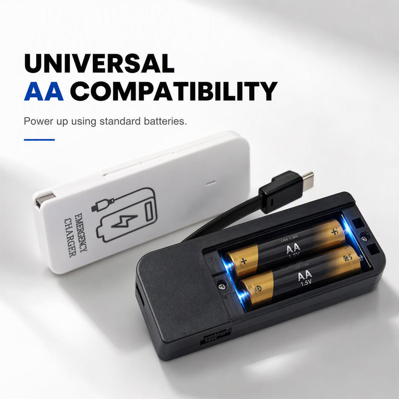 🔋 AA Battery Emergency Phone Charger