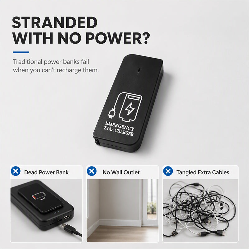 🔋 AA Battery Emergency Phone Charger