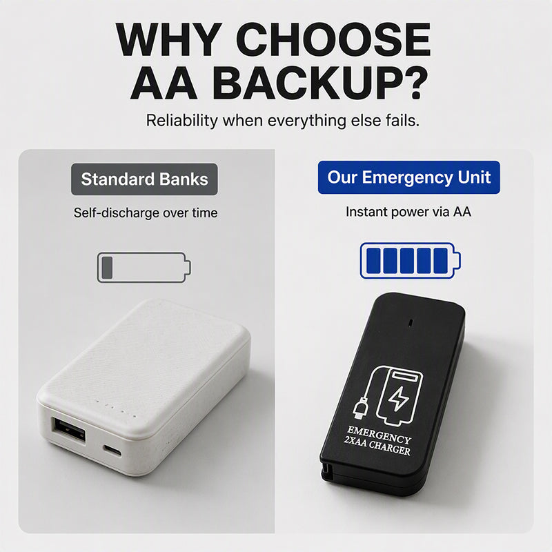 🔋 AA Battery Emergency Phone Charger