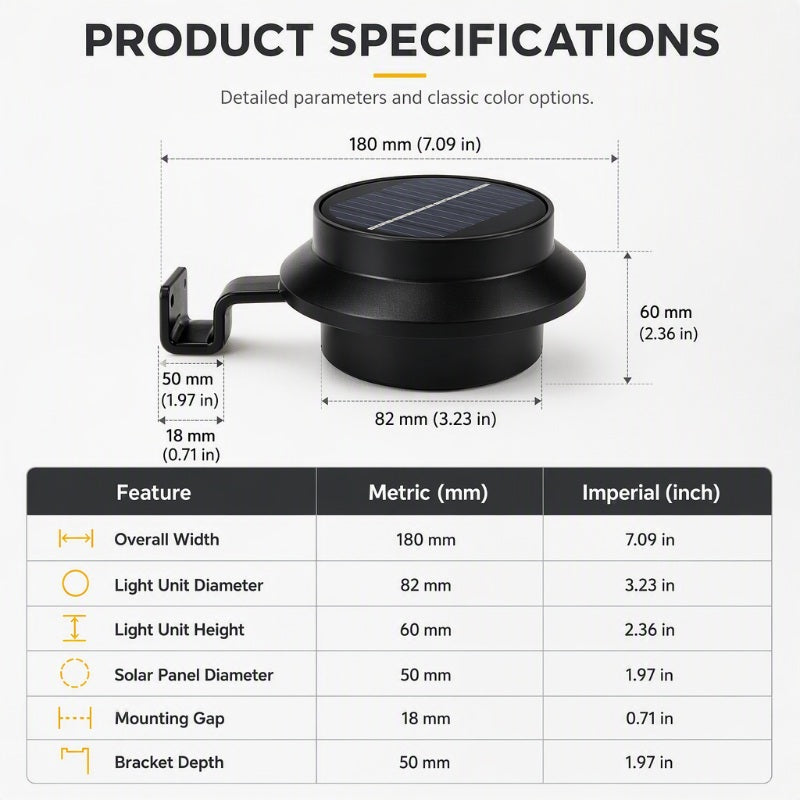 🥳💞Light Any Fence Instantly! No-Wire Solar Gutter Lamp