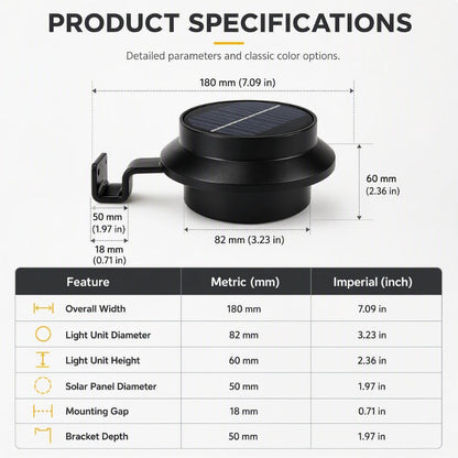 🥳💞Light Any Fence Instantly! No-Wire Solar Gutter Lamp