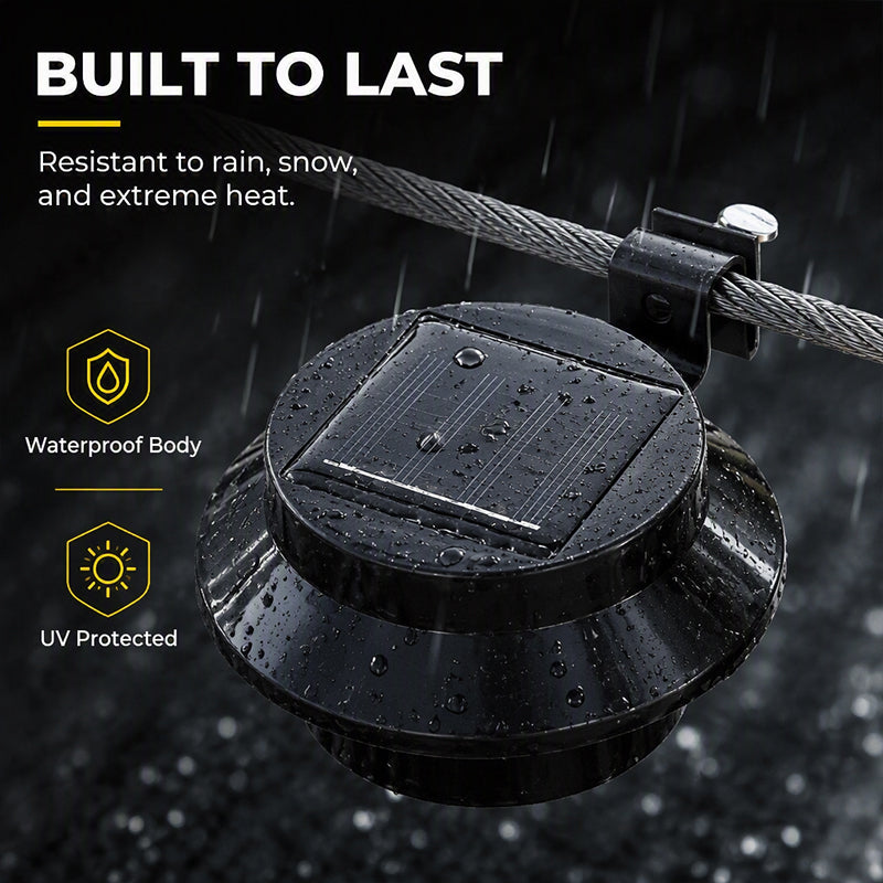 🥳💞Light Any Fence Instantly! No-Wire Solar Gutter Lamp