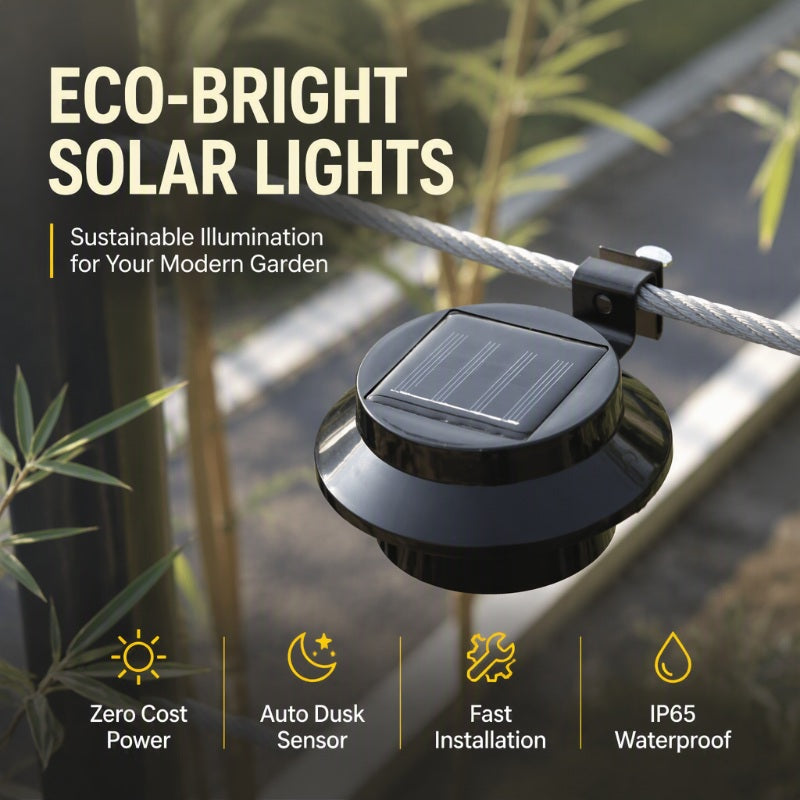 🥳💞Light Any Fence Instantly! No-Wire Solar Gutter Lamp