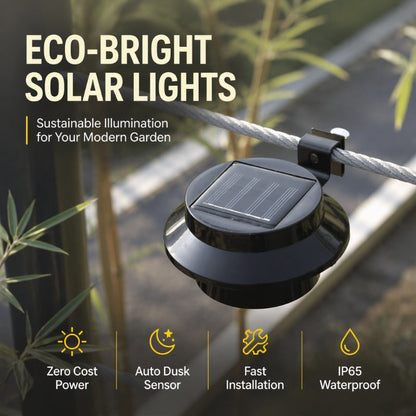🥳💞Light Any Fence Instantly! No-Wire Solar Gutter Lamp