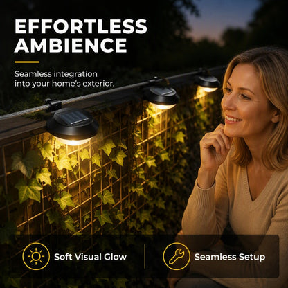 🥳💞Light Any Fence Instantly! No-Wire Solar Gutter Lamp