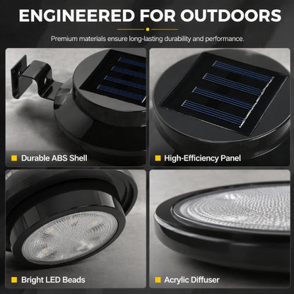 🥳💞Light Any Fence Instantly! No-Wire Solar Gutter Lamp