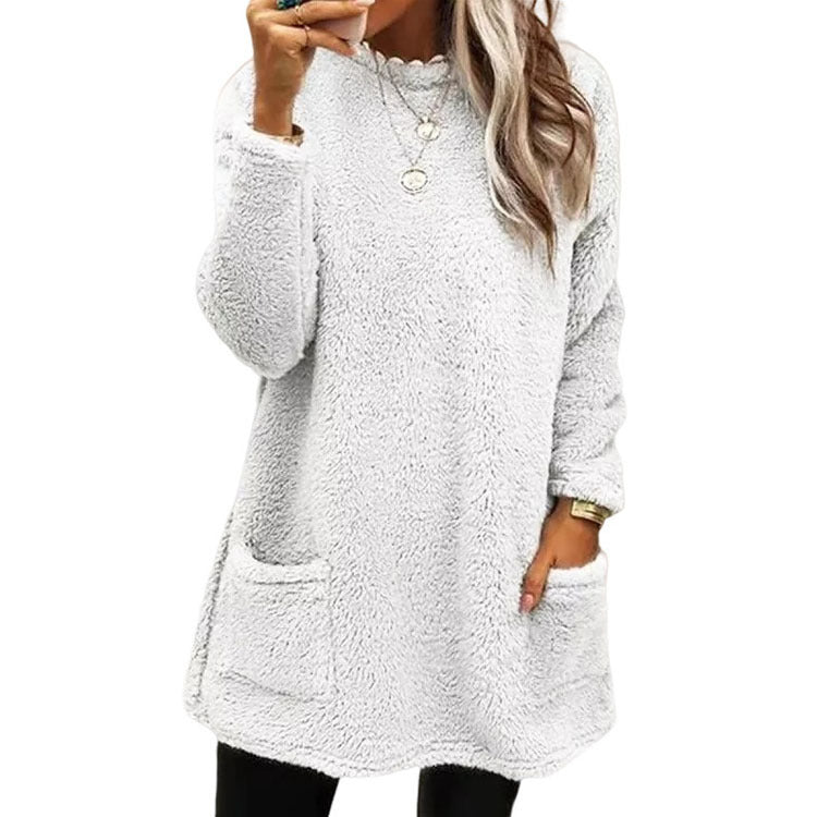 ⏳Limited Time-50% OFF!!✨👚Women's Warm Crew Neck Long Sleeve Top